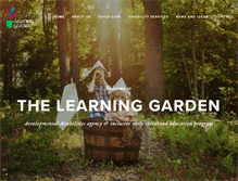 Tablet Screenshot of learning-garden.org